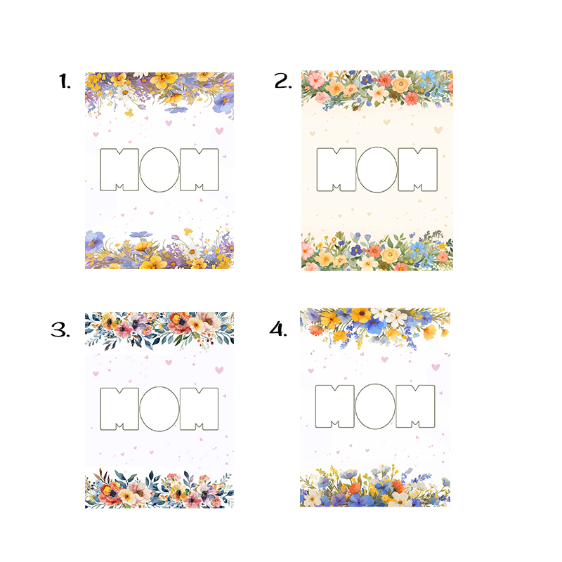 Personalized Picture Blanket with Colorful Flowers Pattern Beautiful Present for Mom