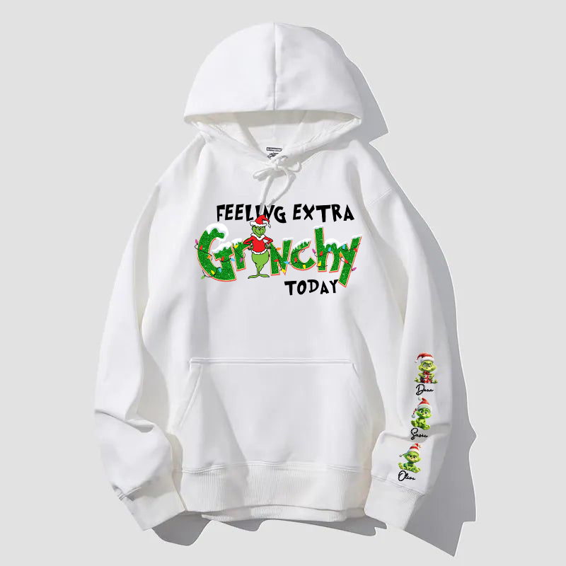 Personalized Hoodie Feeling Extra Today Optional Pattern Design Christmas Gift for Family