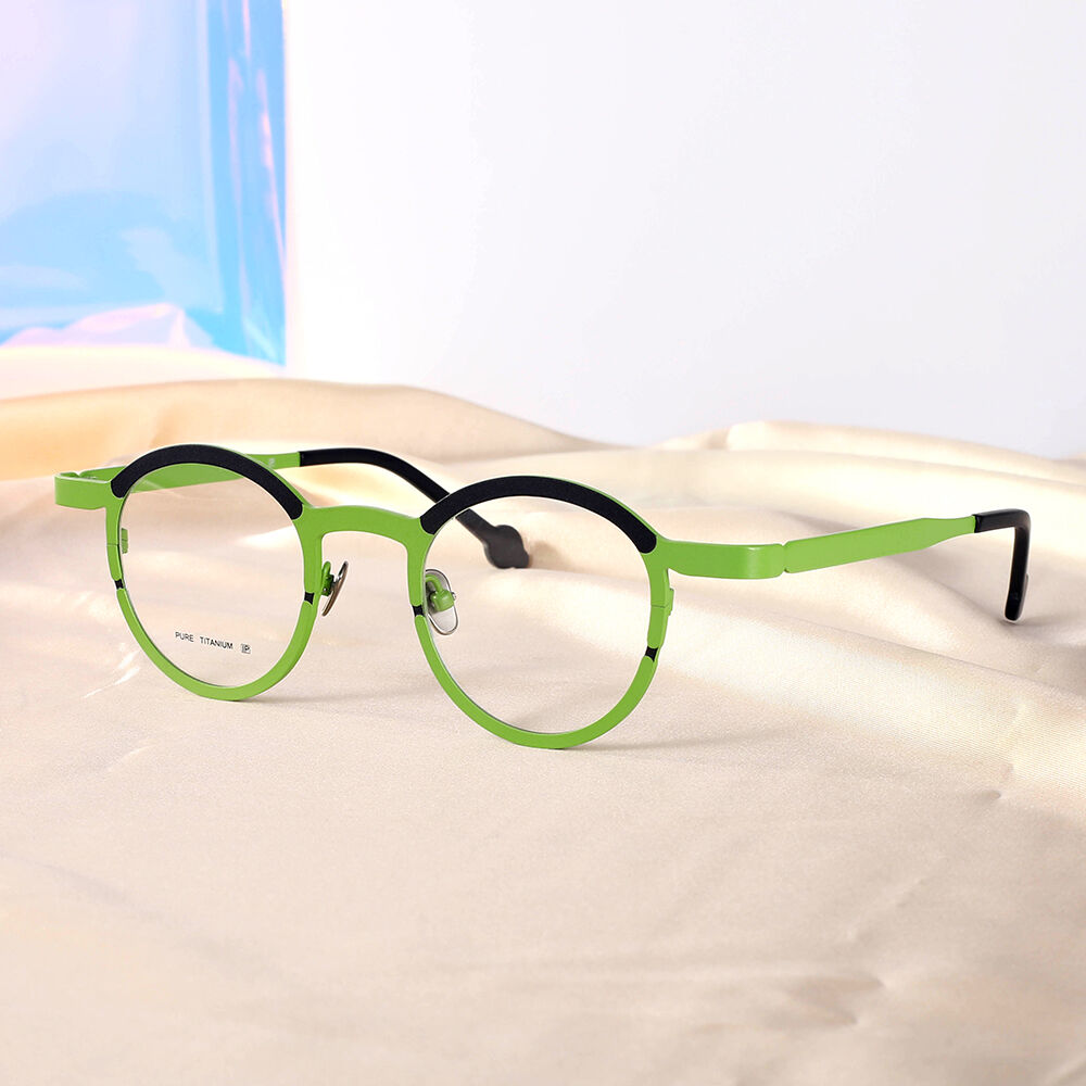 Capsule Runde Grüne Brille