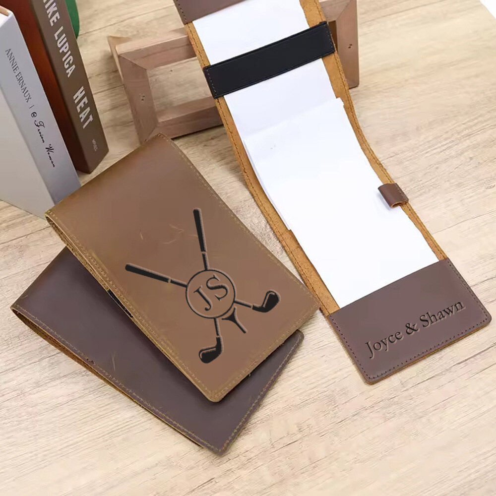 Personalized Waterproof Golf Scorecard Holder with Yardage Book Cover Ideal Gift for Golf Enthusiasts