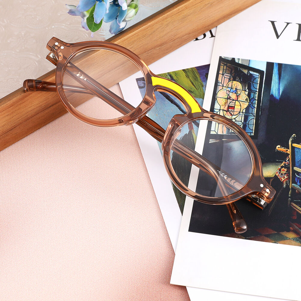 Ciro Runde Braune Brille