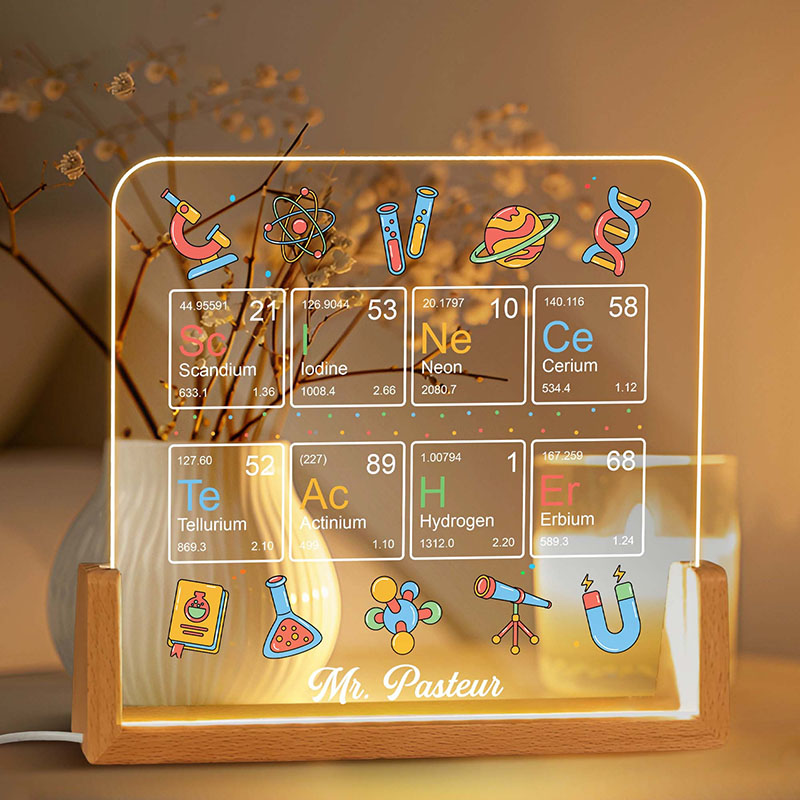 名入れ デスクランプ アクリル カスタマイズ