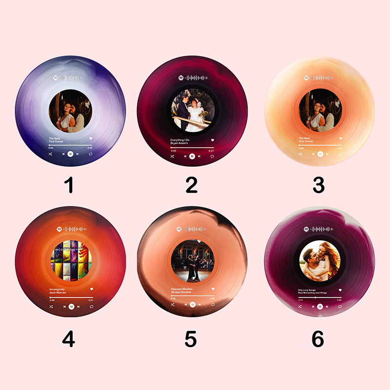 Personalized Picture Frame with Custom Spotify Code Beautiful Gift for Friend