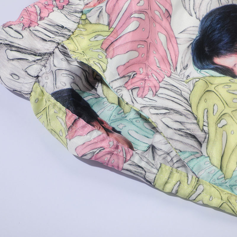 Pantaloncini da spiaggia da uomo personalizzati con motivo di foglie di cocco Regalo semplice per fidanzato