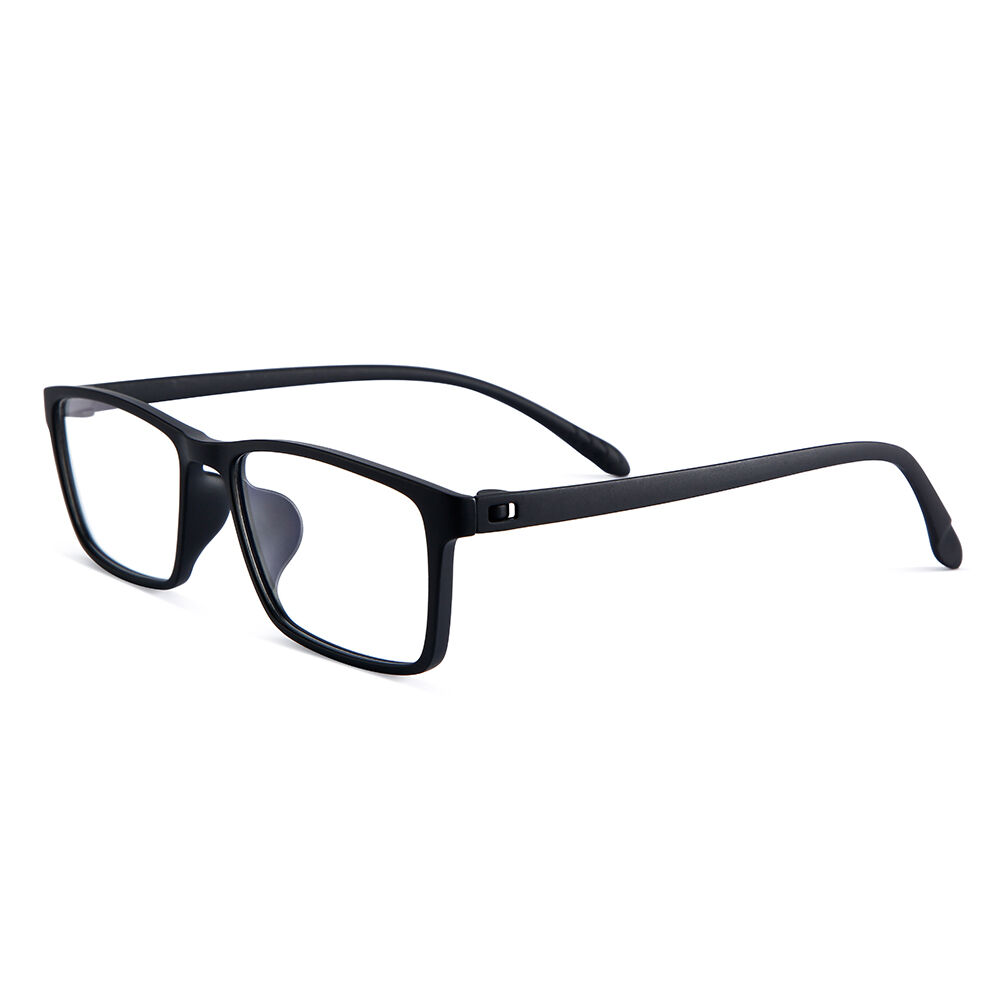 Madison Rectangle Black Glasses