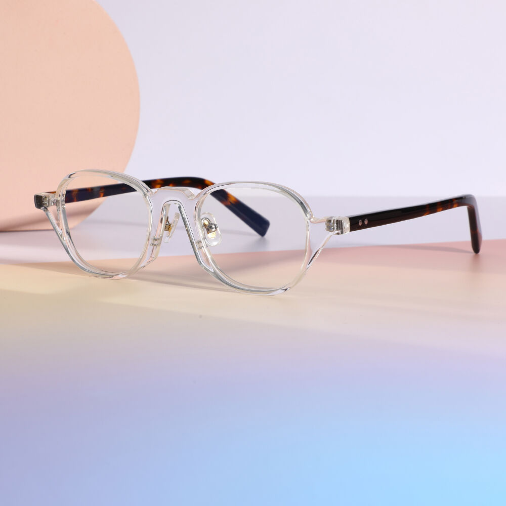 Lisa Round Clear Tortoise Glasses