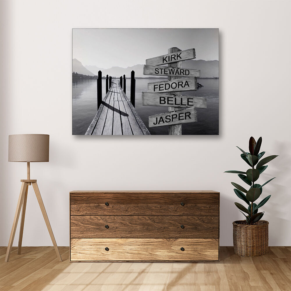 名入れ ストリート サイン キャンパス ウォール アート オーダーメイド