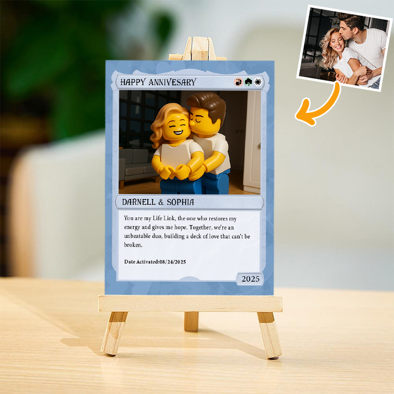 Personalized Picture Poke Card Best Anniversary Gift