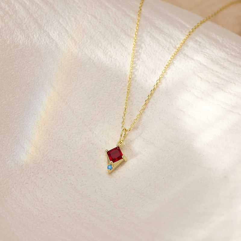 Personalized Irregular Birthstone Exquisite Christmas Gift for Wife