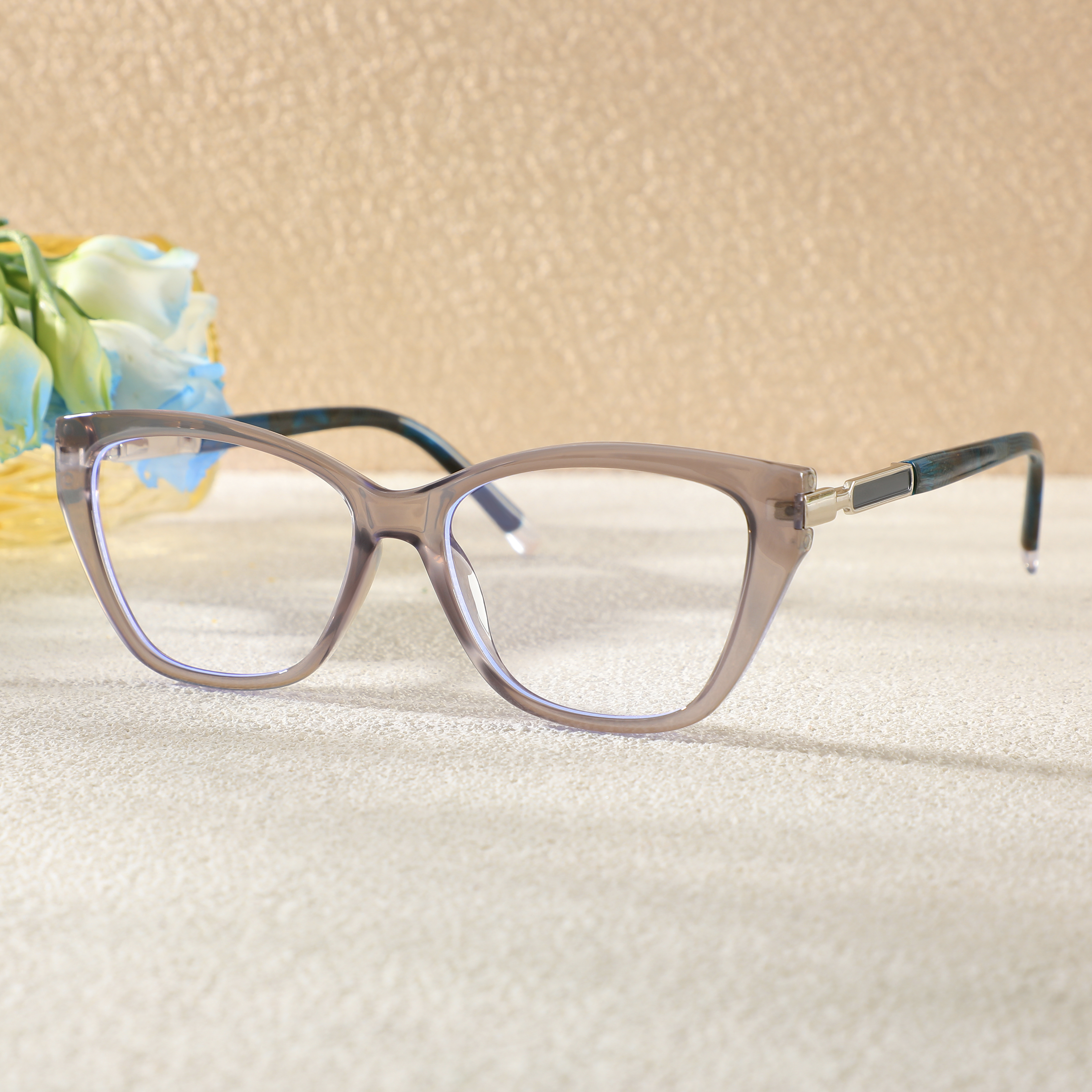 Occhiali da Vista Colclough Cat Eye Grigio 