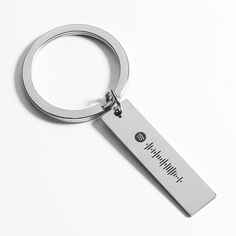 Scannable Spotify Code Custom Music Song Key Chain