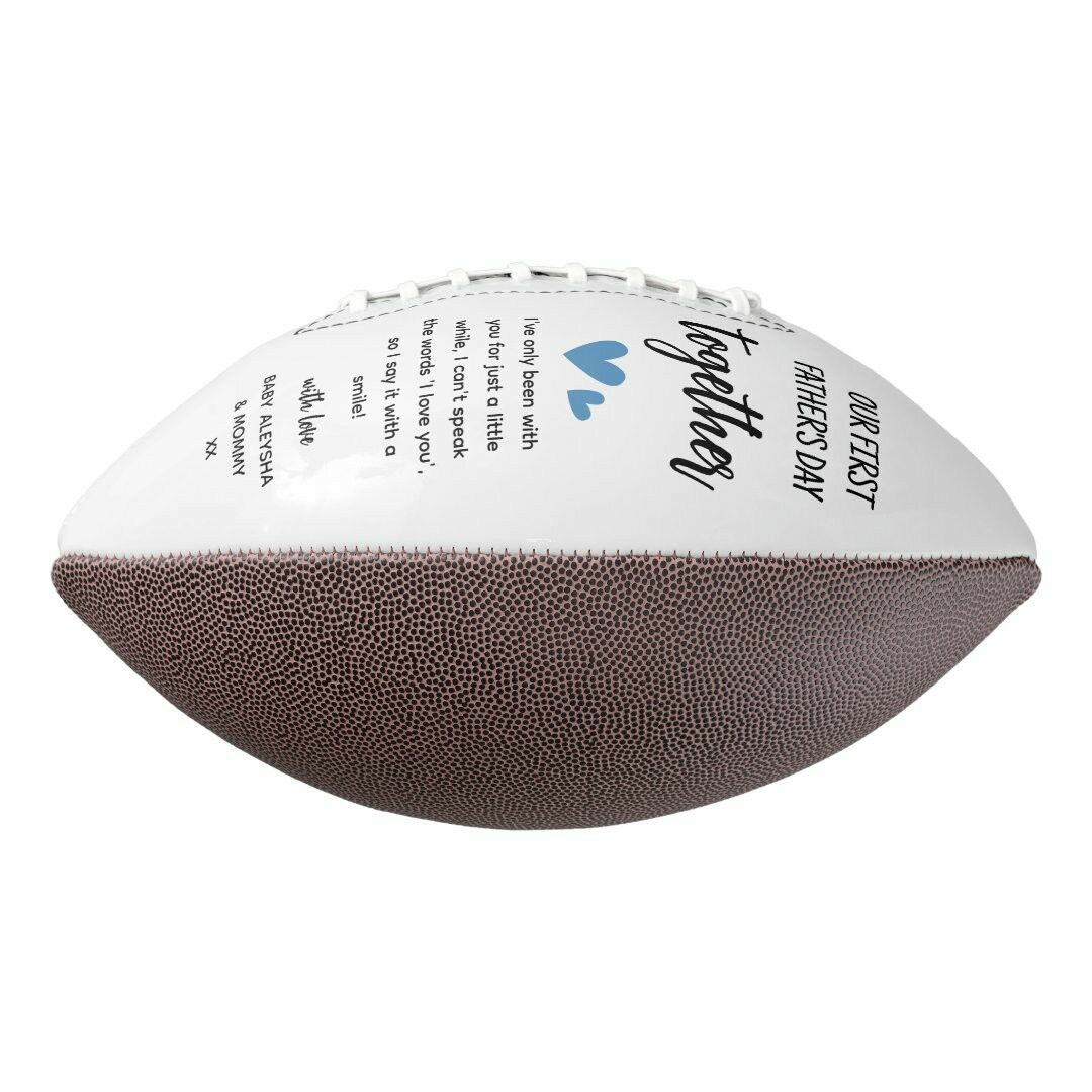 Personalized Football Is a Gift for Dad from Mom and Kids