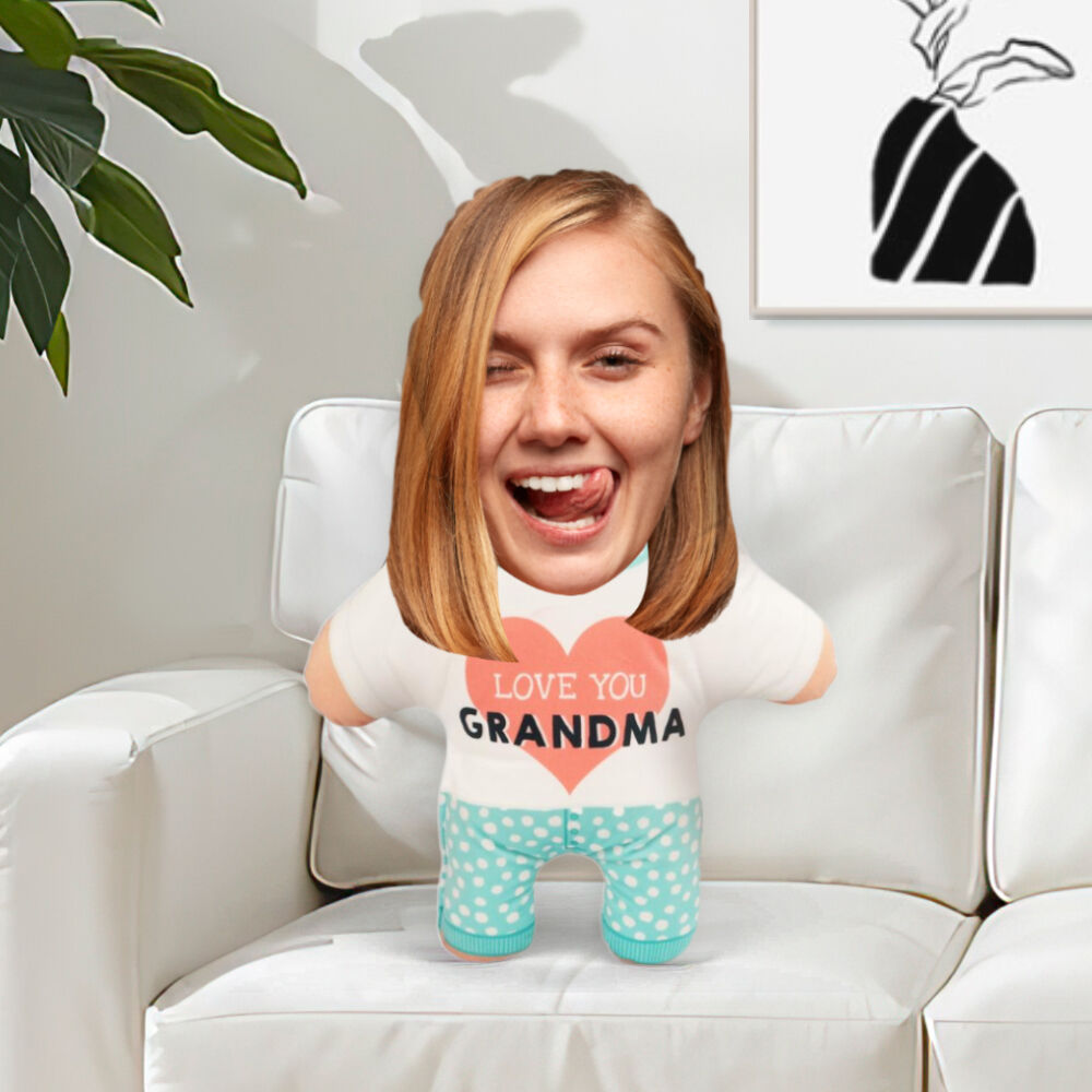 Coussin Oreiller personnalisé Je t'aime maman Coussin Oreiller visage pour anniversaire