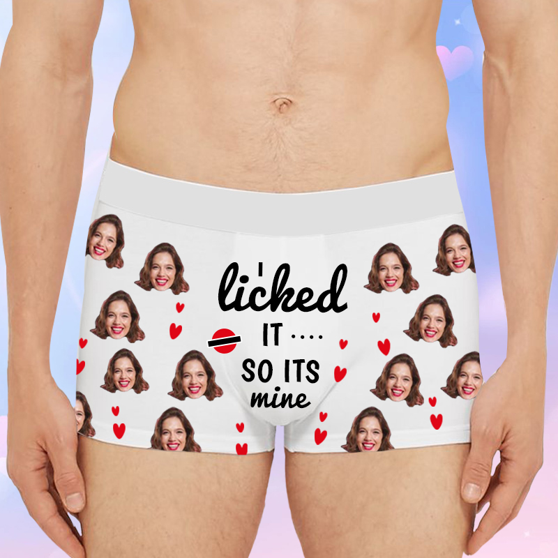 Personalized Picture Men's Underwear Boxer Briefs Creative Valentine's Day Gift