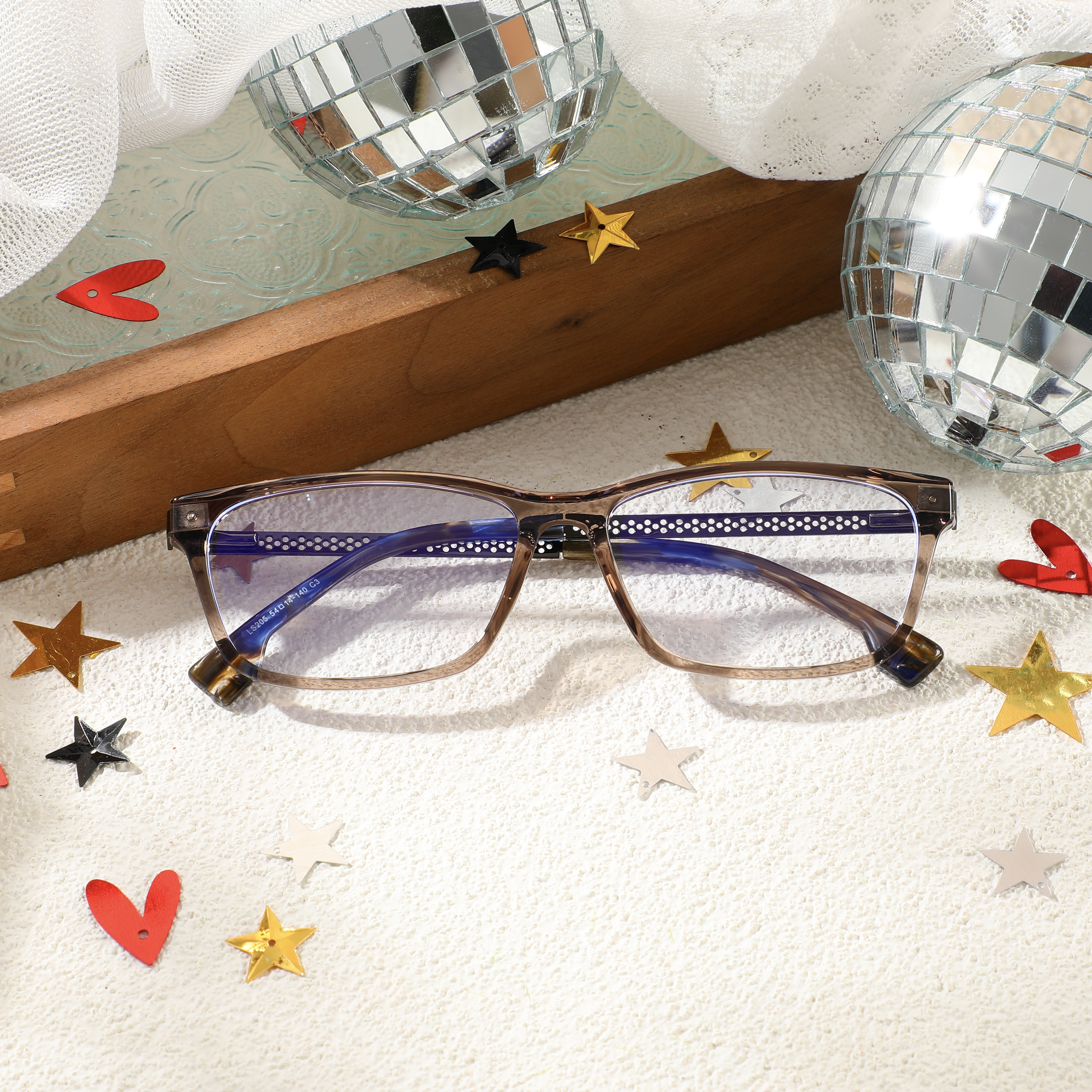 Occhiali da Vista Eddie Rettangolare Marrone 