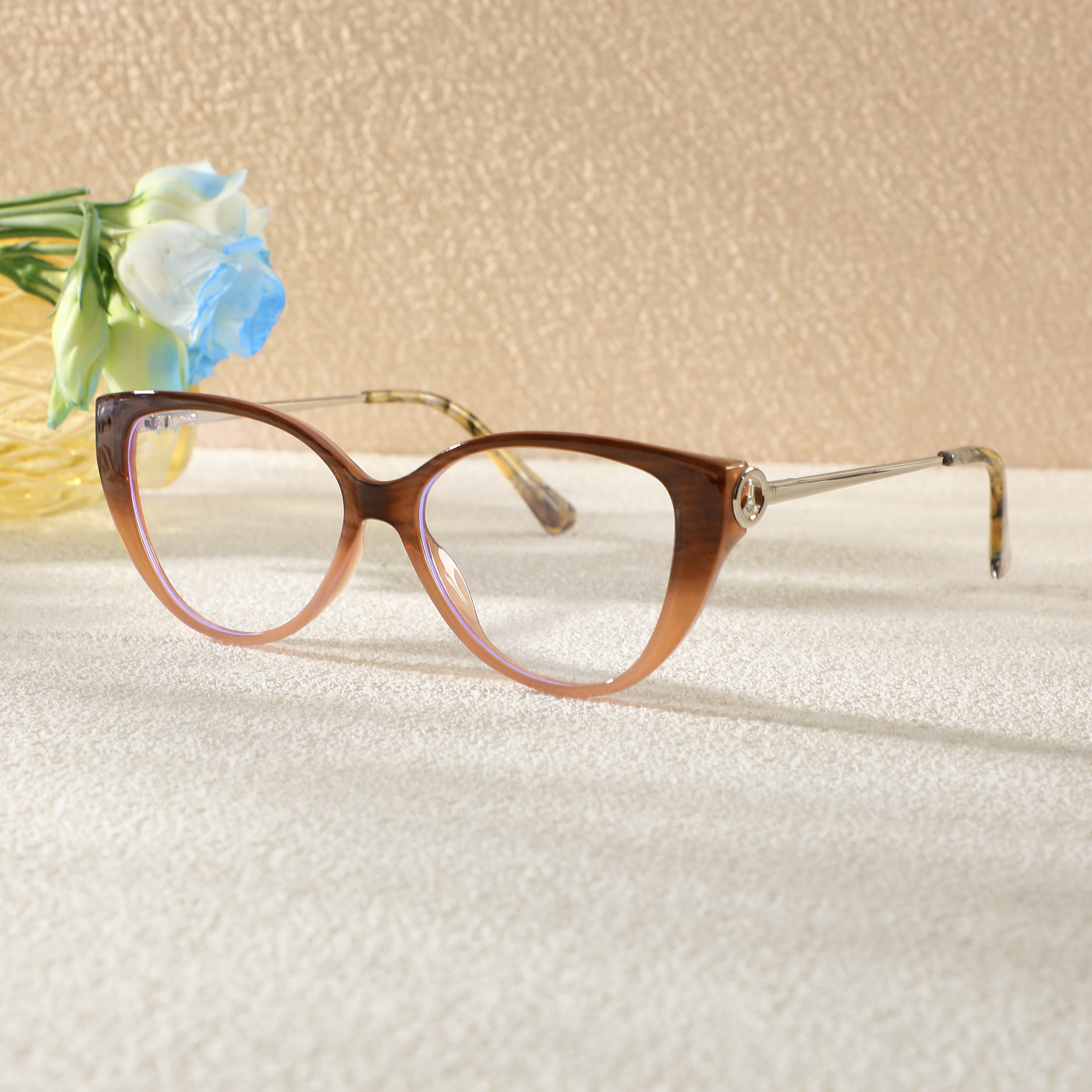 Jenny Cat Eye Braune Brille