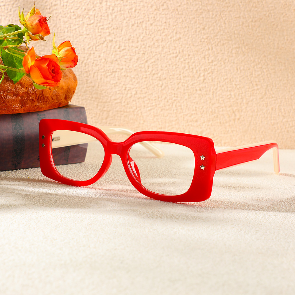 Occhiali da Vista Huggins Quadrato Rosso 