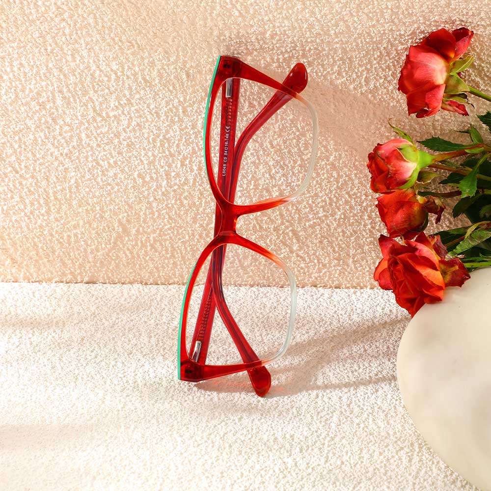 Lunettes de Vue Gill Cat Eye Rouge 