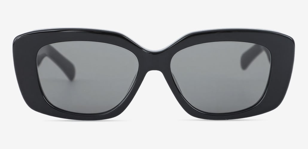 Sullivan Black Rectangle Sunglasses