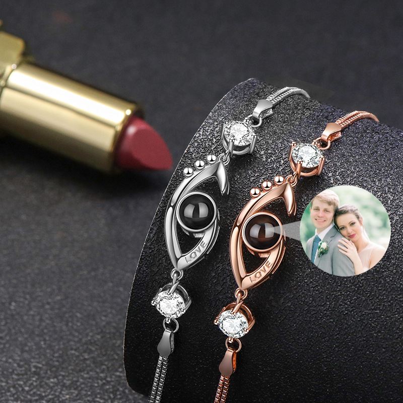 Custom True Love Eyes Picture Projection Bracelet
