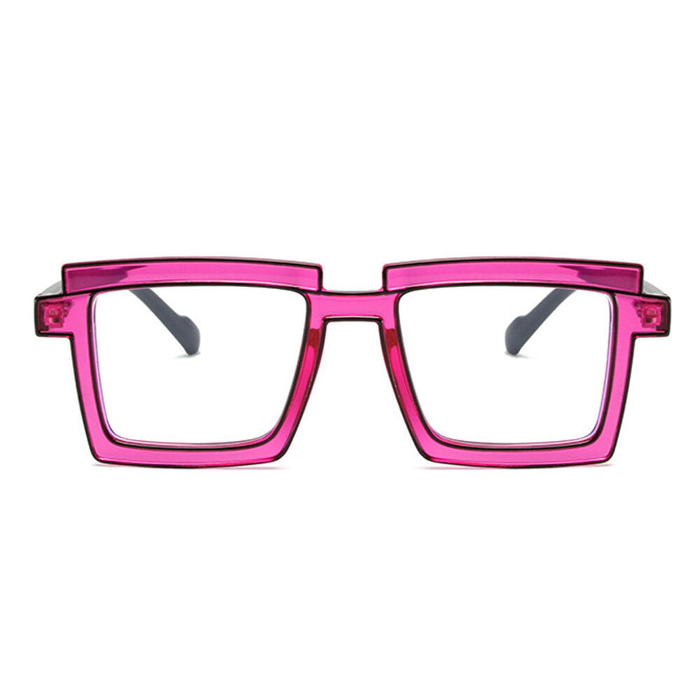 Flossie Quadratische Lila Brille