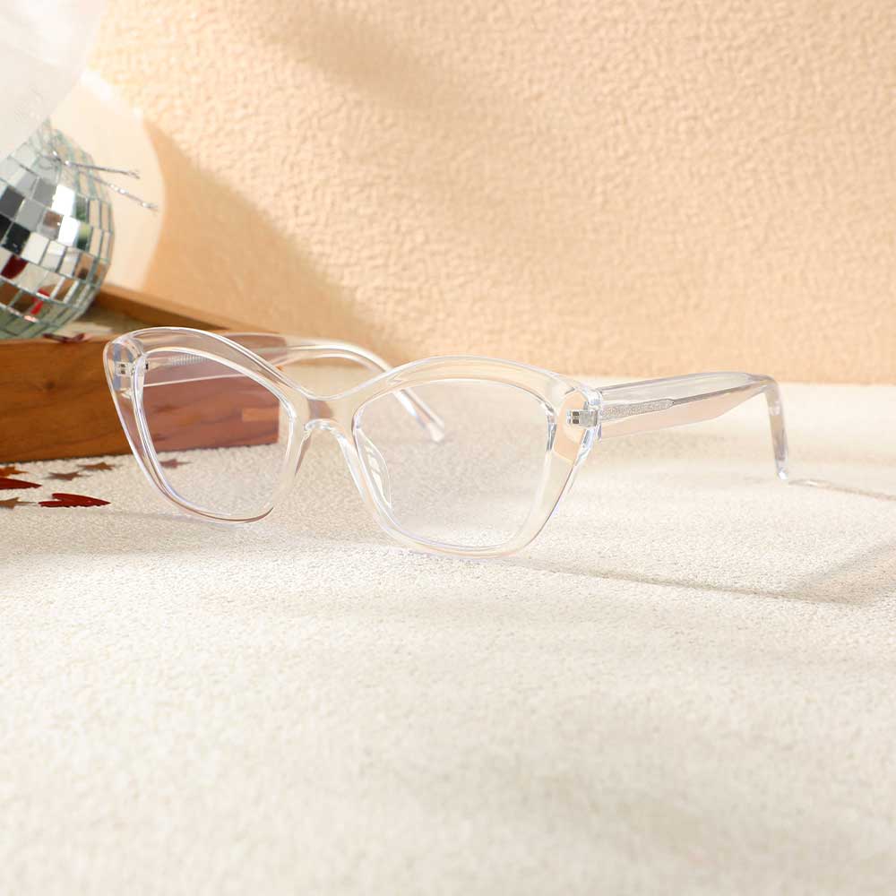 Belloc Cat Eye Klare Brille