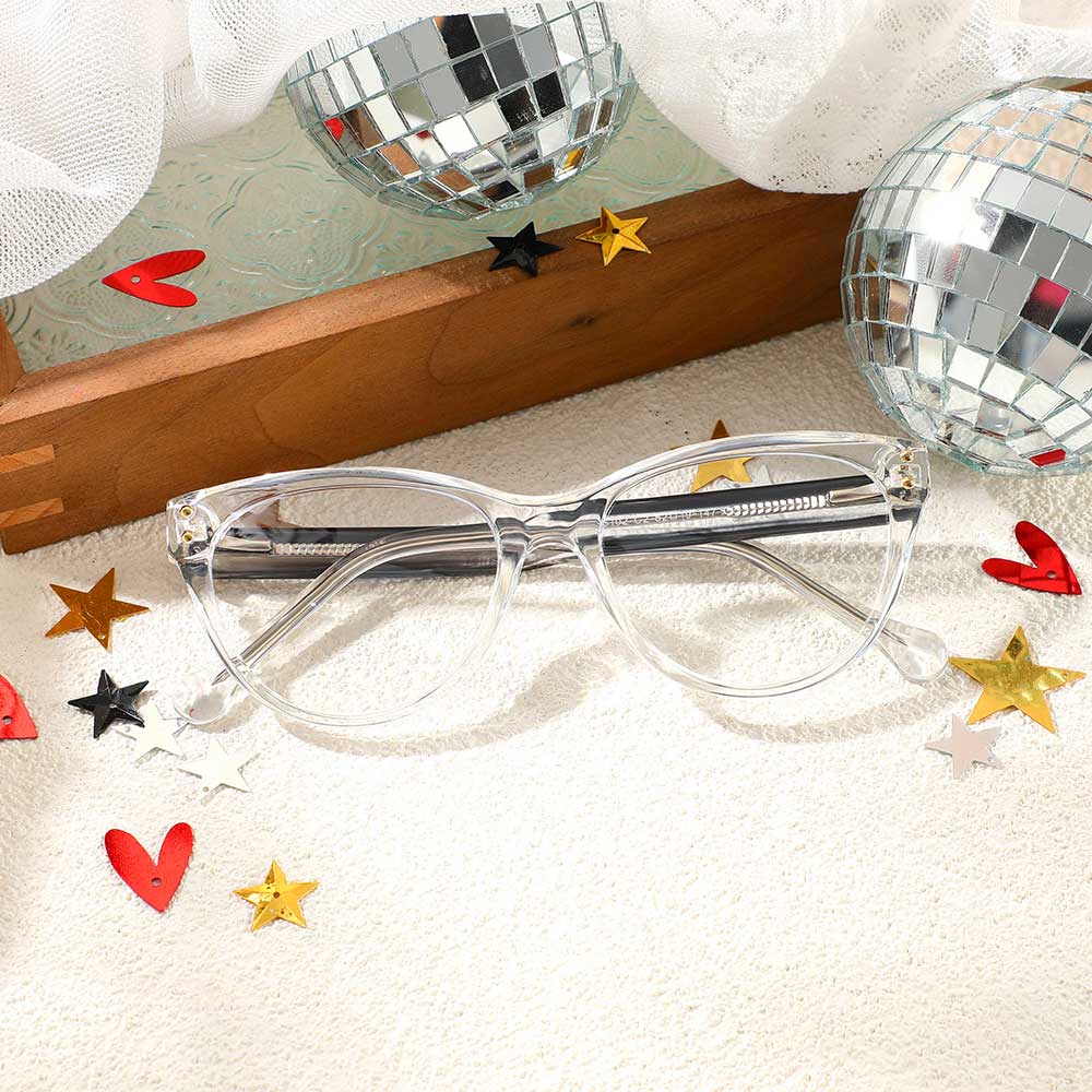 Bessemer Cat Eye Klare Brille
