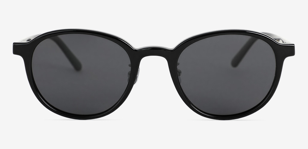 Nelson Black Round Sunglasses