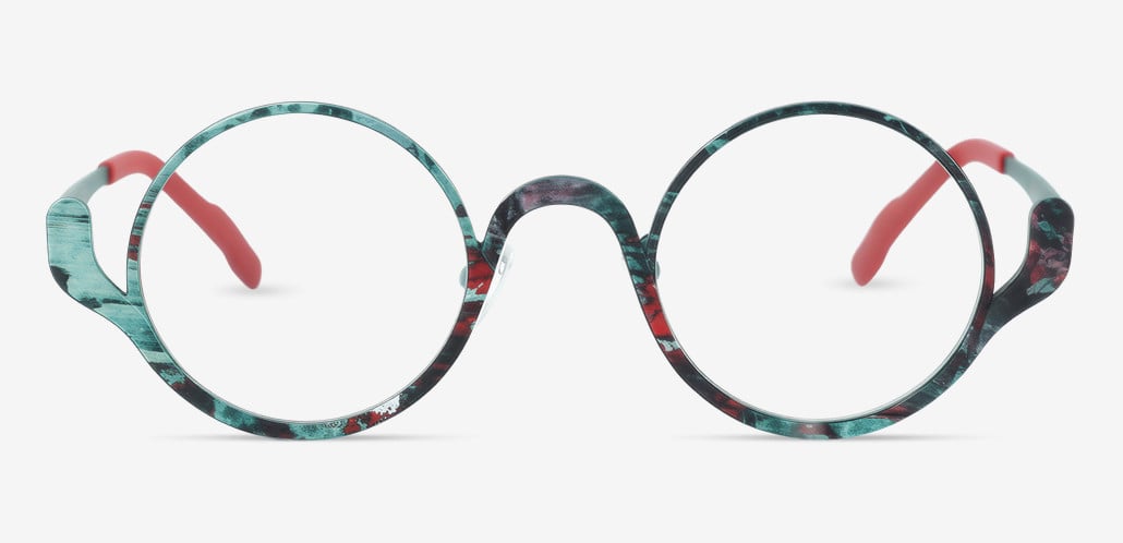Dion Grüne Runde Brille