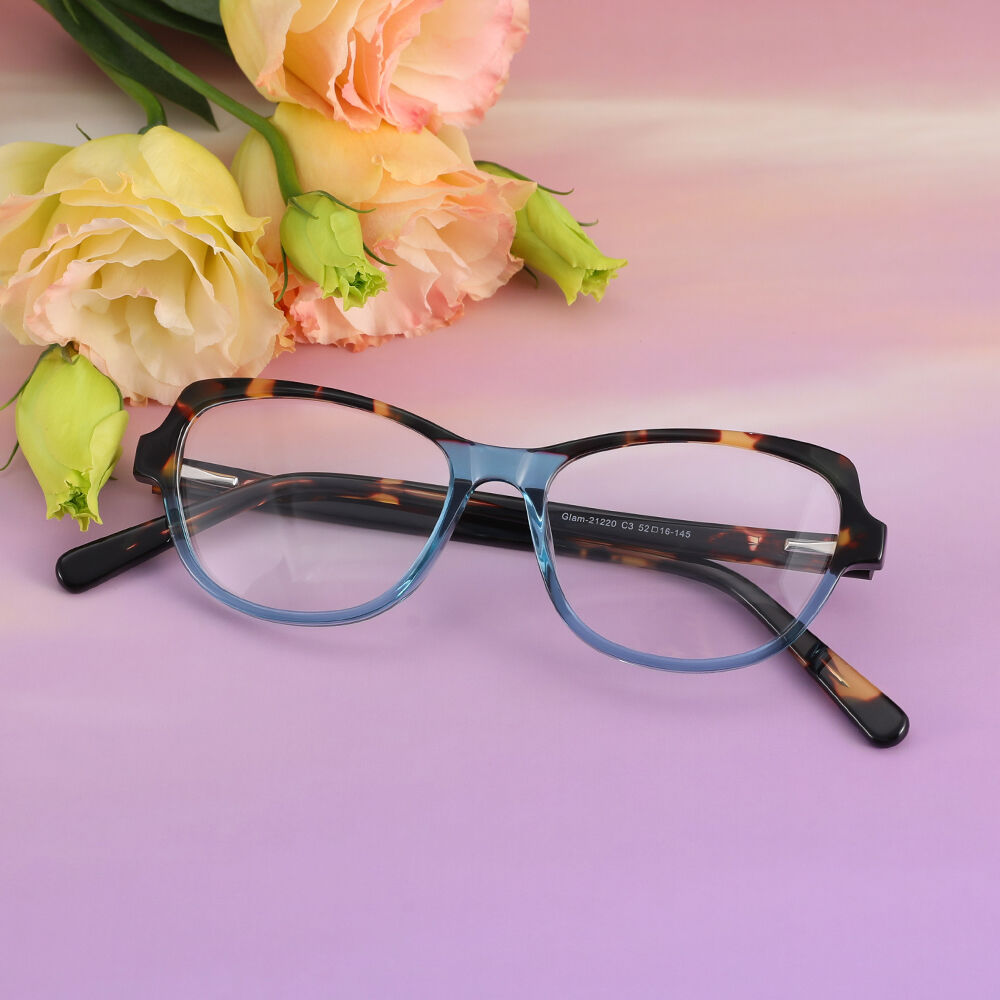 Cornelia Cat Eye Blaue Brille