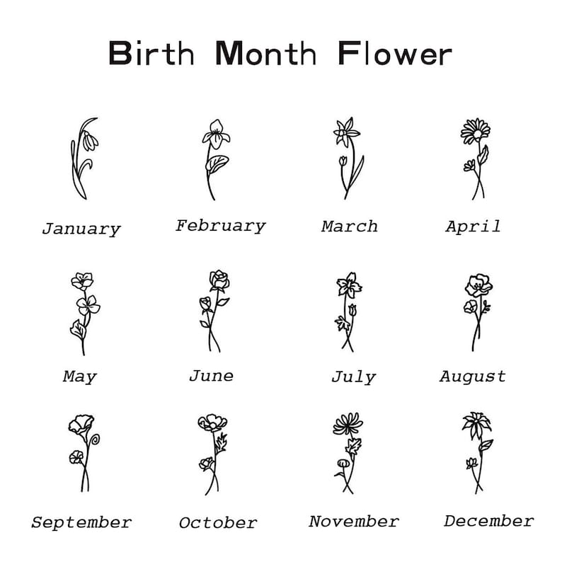 Personalized Birthday Flower Ring Simple Birthday Gift For Friends