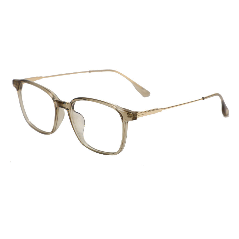Dick Rechteckig Braun Brille