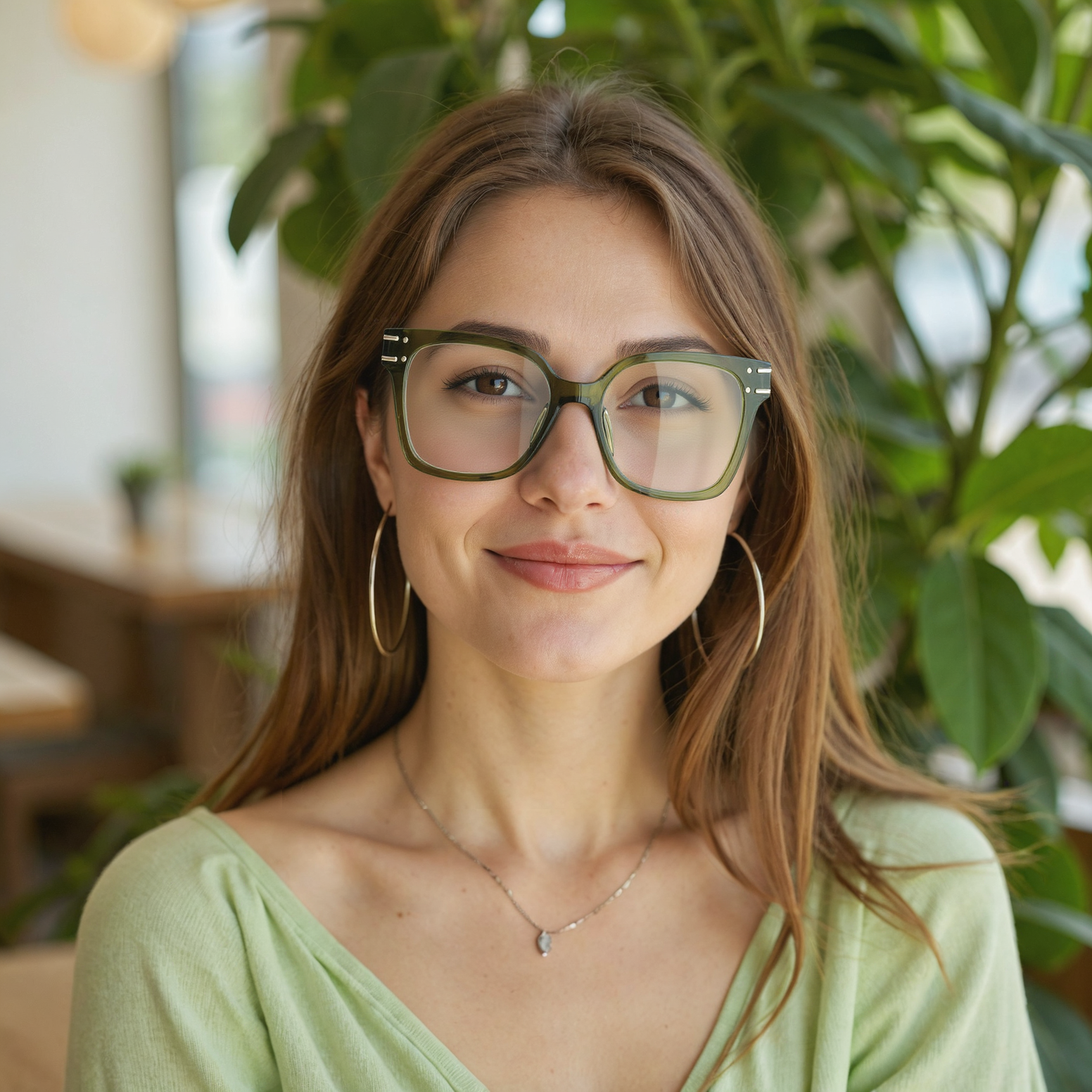 Occhiali da Vista Sharon Quadrato Verde