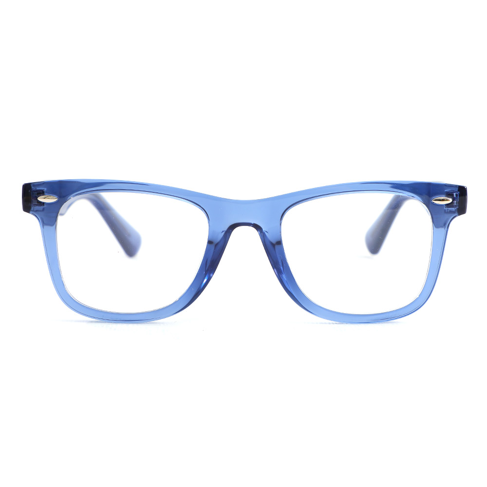 Simon Quadratische Blaue Brille