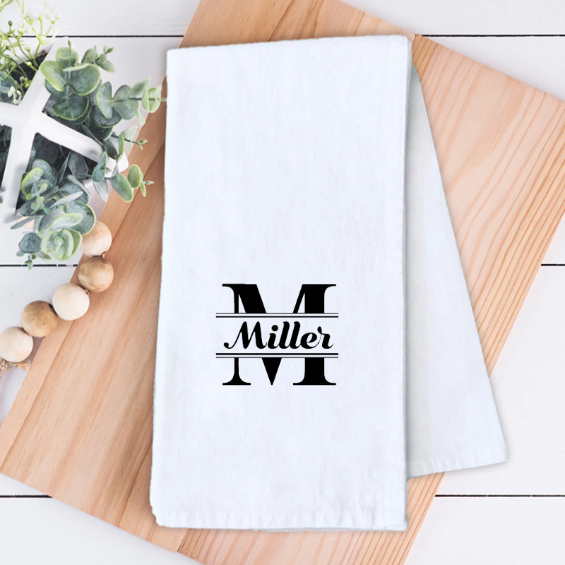 イニシャル 名入れ タオル 手ふきん カスタマイズ