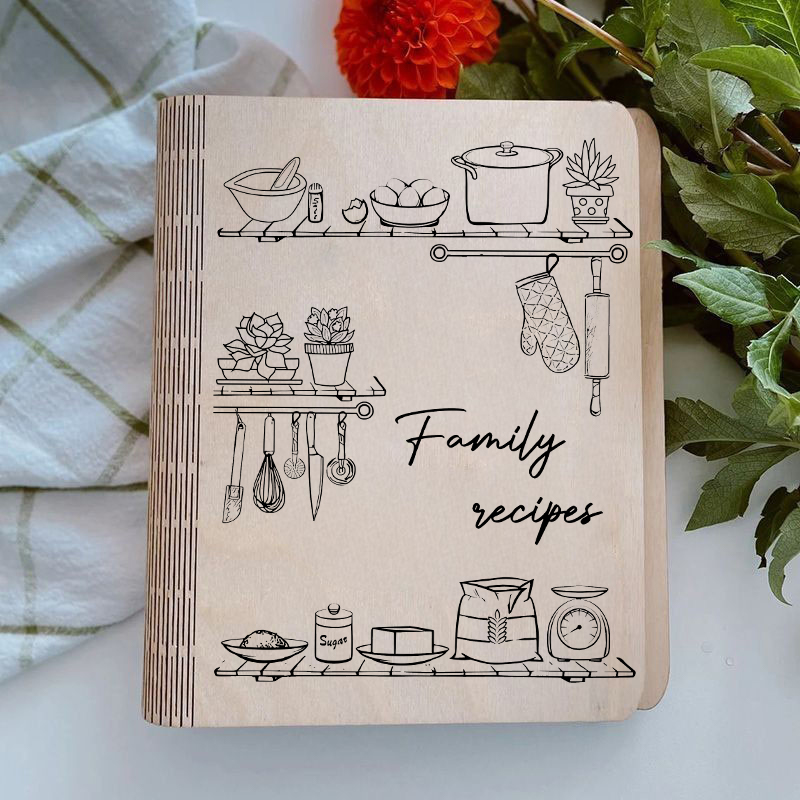 名前 文字入れ 料理 レシピ ノート レシピ帳 カスタマイズ