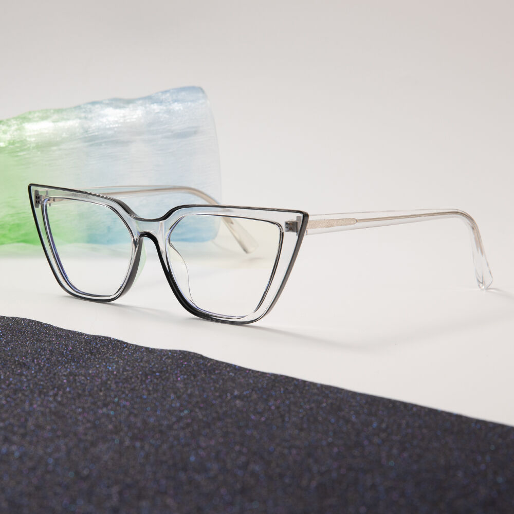 Elsa Cat Eye Schwarze Brille