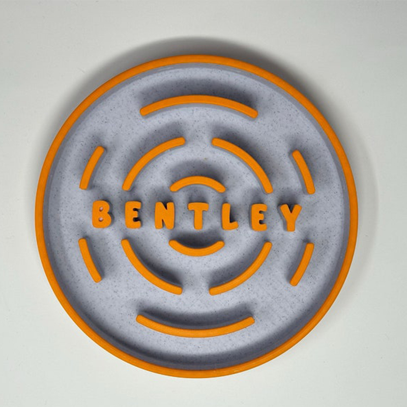 Personalized 3D Printed Pet Slow Food Bowl Custom Name Funny Gift For Dogs