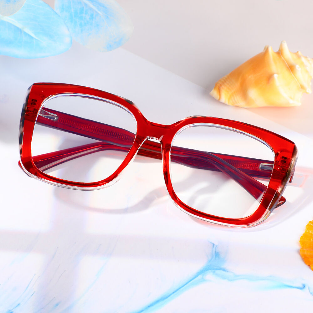 Occhiali da Vista Birdir Quadrato Rosso