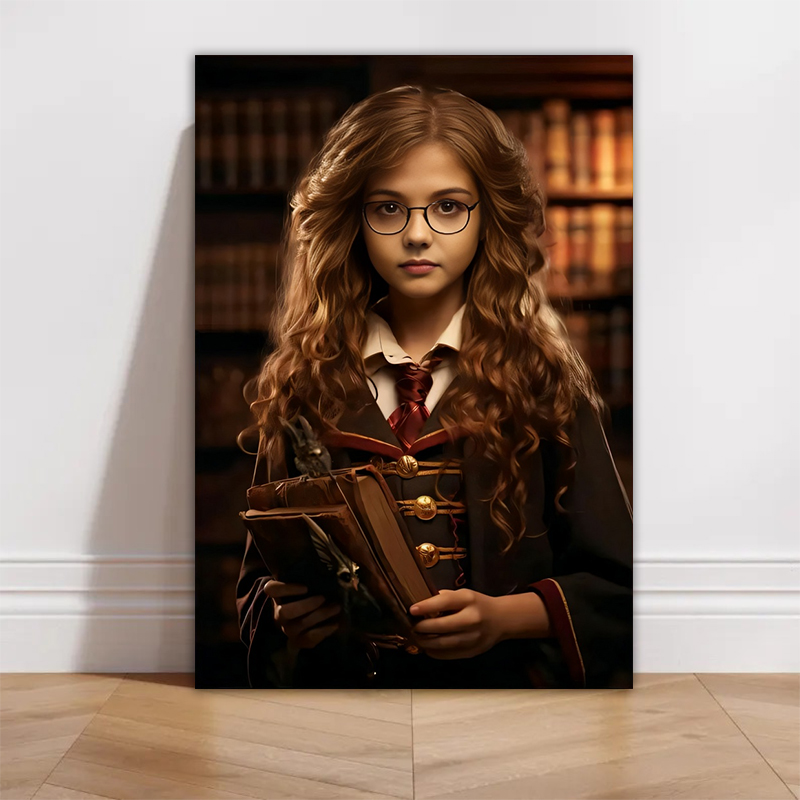 オーダーメイド 魔法使い 肖像画 写真入り 顔入れ替え キャンバス プレゼント