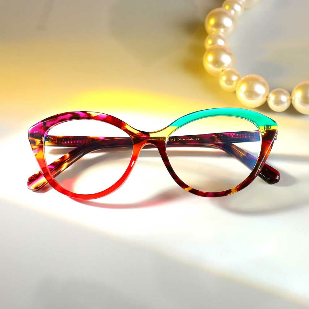 Burnell Cat Eye Rote Brille