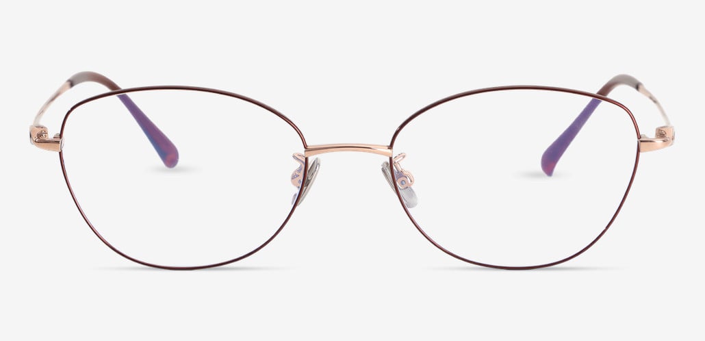 Kennedy Purple Oval Glasses