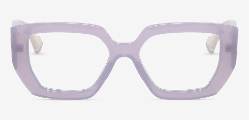 Ceolin Gafas Rectangulares Moradas