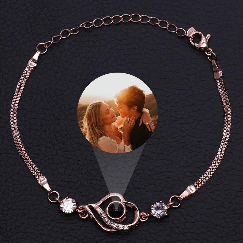 Braccialetti Personalizzati con Proiezione di Foto e Dolce Cuore
