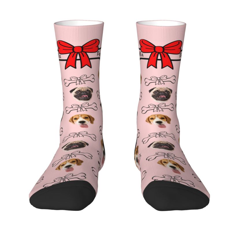 "Bone Gift" Personalized Face Socks are a Gift for Pet Lovers