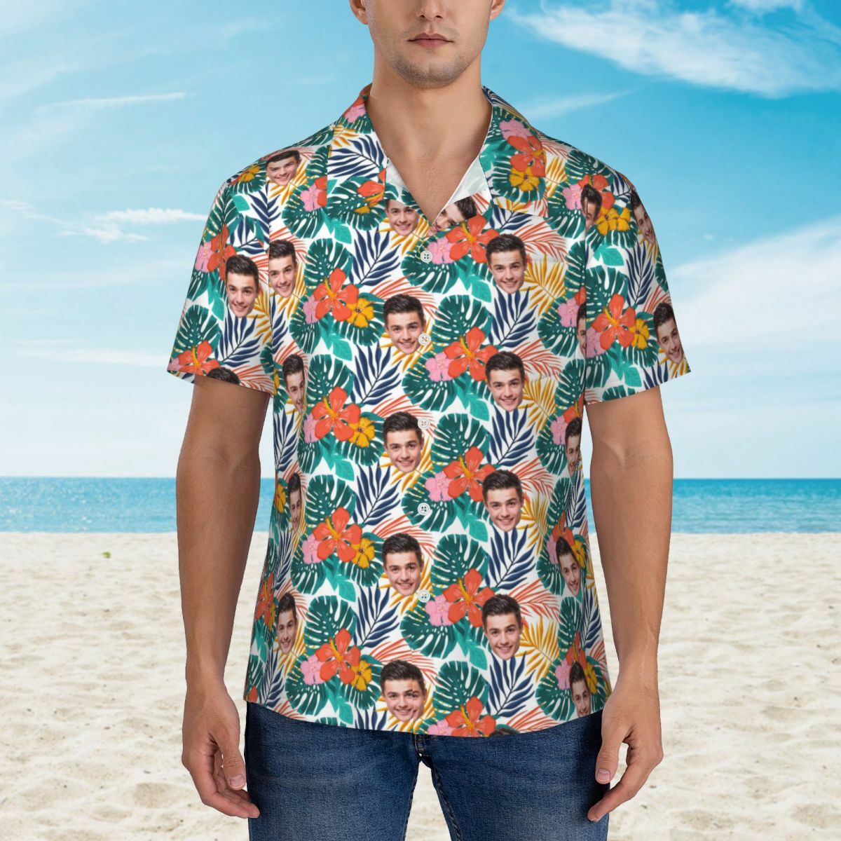 Custom Hawaiian Shirts Summer Leaves Gifts for Men