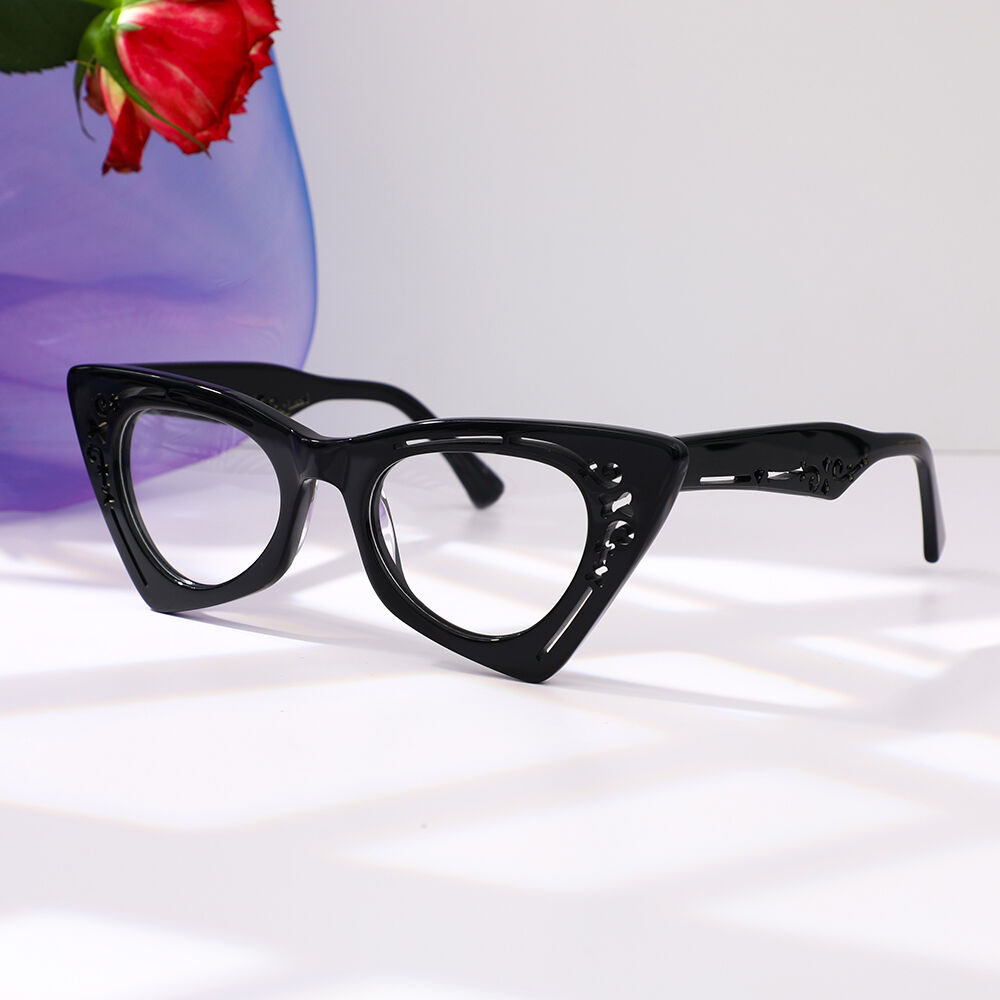 Aldrida Cat Eye Schwarze Brille