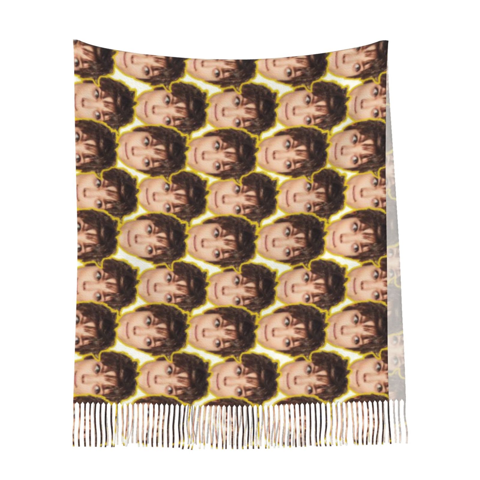 Bufanda con foto personalizada para añadir foto de cara, regalo divertido y divertido para amigos.