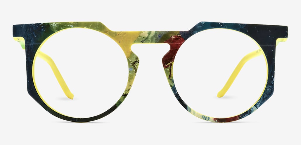 Timothy Lunettes Rondes Jaunes