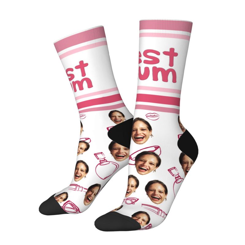 Personalized Face Socks Can Be Added with Name and Photo